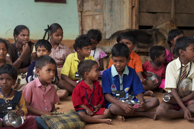 Children receiving meals